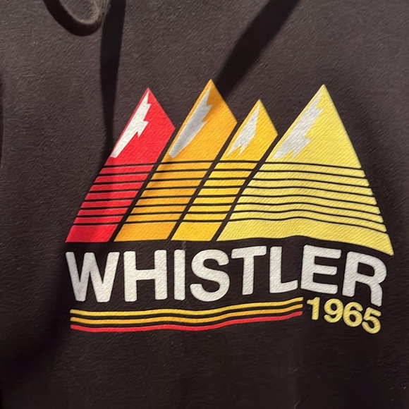 Whistler Mountain Retro Hoodie Sweatshirt Size Medium - Picture 2 of 6